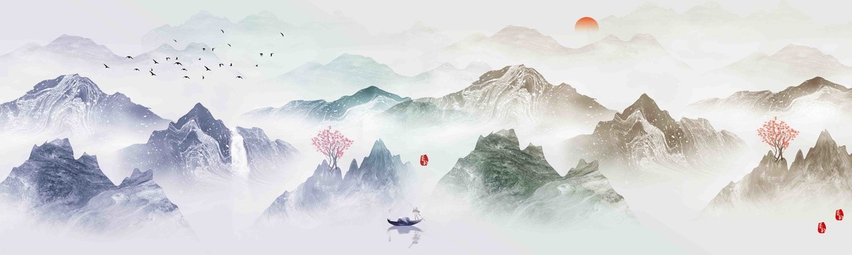 夢幻巨幅山水