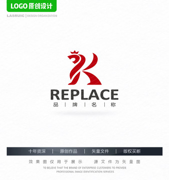 K字母logo獅子logo