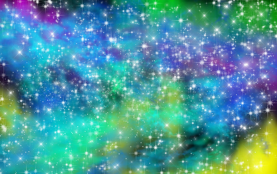 璀璨唯美的星空圖
