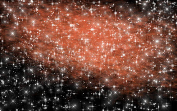 璀璨唯美的星空圖