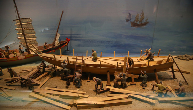古代造船场景