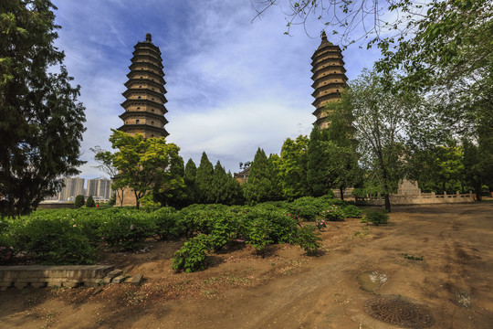 中国山西太原永祚寺风光