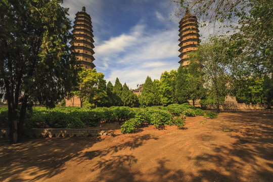 中国山西太原永祚寺风光