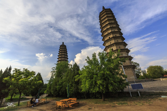 中国山西太原永祚寺风光