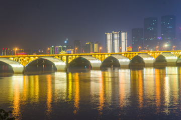 橘子洲大桥夜景