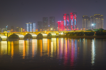 橘子洲大桥夜景