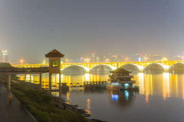 长沙橘子洲大桥夜景