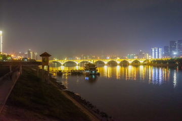 长沙橘子洲大桥夜景