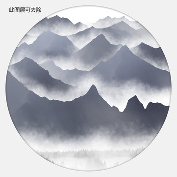 新中式水墨山水畫