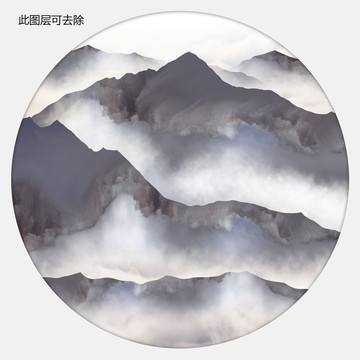 新中式水墨山水畫(huà)