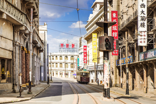 老上海街景