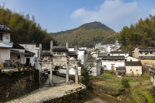 安徽徽州休宁县灵山村古建筑群