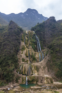 贵州安顺黄果树七星桥景区银链坠滩