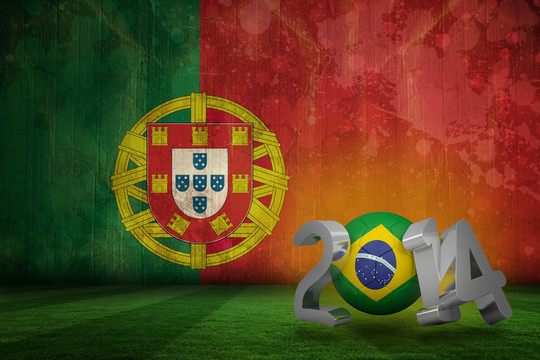 巴西世界杯对葡萄牙国旗