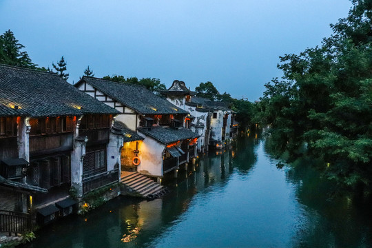 乌镇古镇夜景