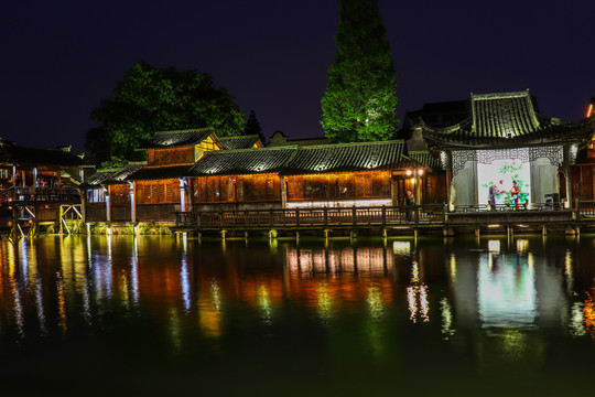 乌镇古镇夜景高清图