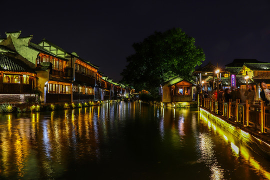 乌镇古镇夜景