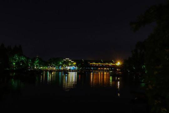 乌镇西栅古镇夜景