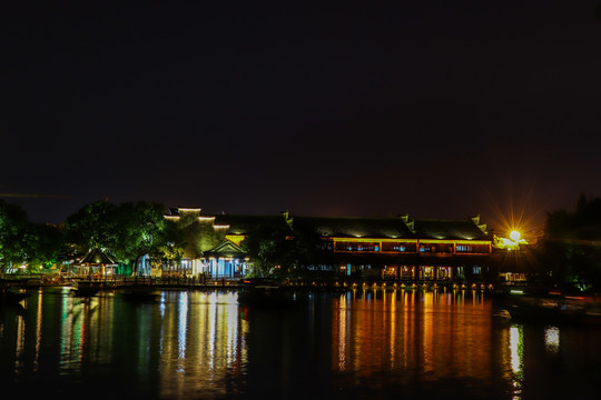 乌镇西栅古镇夜景