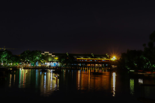 乌镇西栅古镇夜景