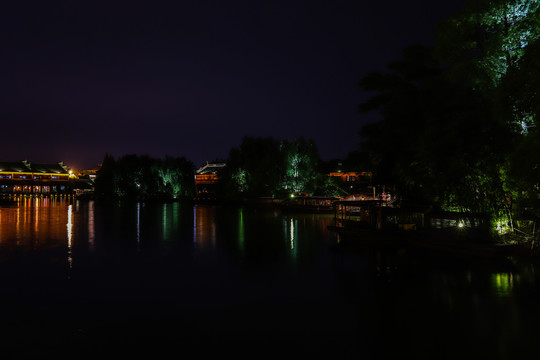 乌镇西栅古镇夜景