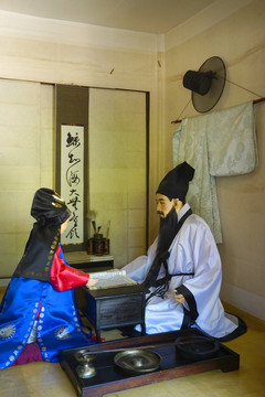 韩国民俗雕塑古代教育
