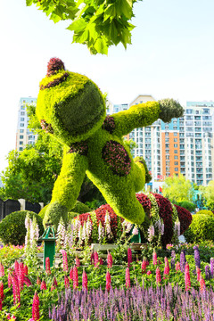 植物雕塑太空遨游