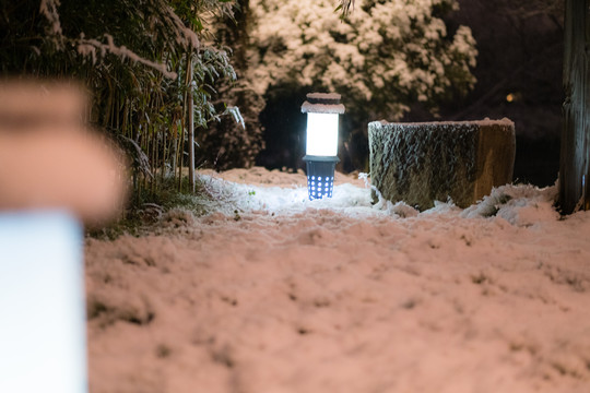 禅意雪景