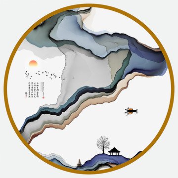 水墨畫軟膜天花