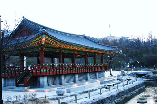 韩国南山民俗村建筑