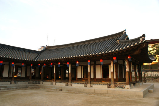 韩国南山民俗村庭院