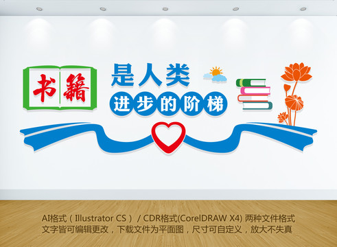 圖書室文化墻