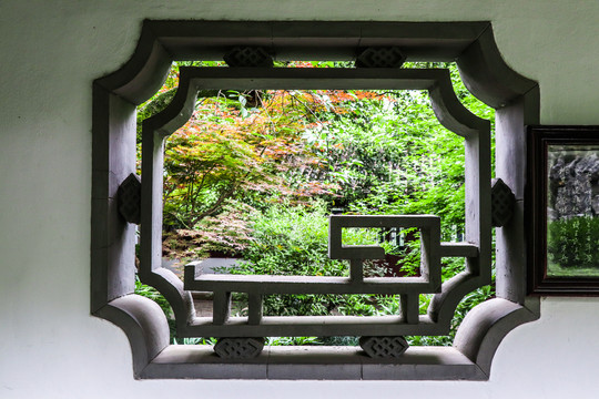 中式园林窗户