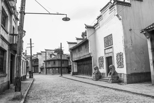 老上海黑白老照片