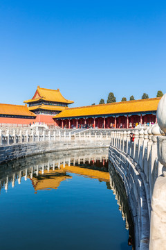 北京紫禁城故宫博物院的古建筑