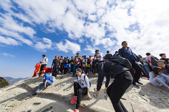 华山南峰顶