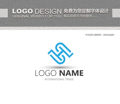SH字母logo
