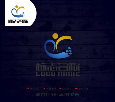 人标志科技logo