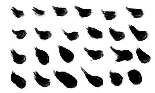 毛筆筆觸點(diǎn)