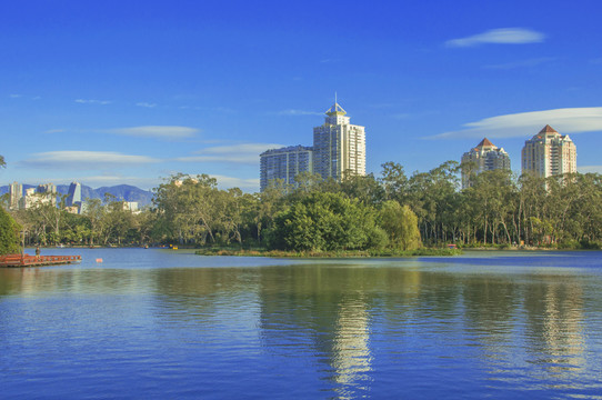 福州西湖湖景