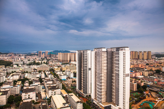 建设中的深圳龙岗区平湖