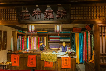 老上海 布匹店