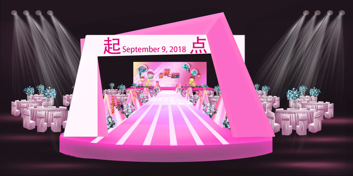 玫紅色羽毛球婚禮