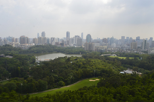 俯瞰广州风景