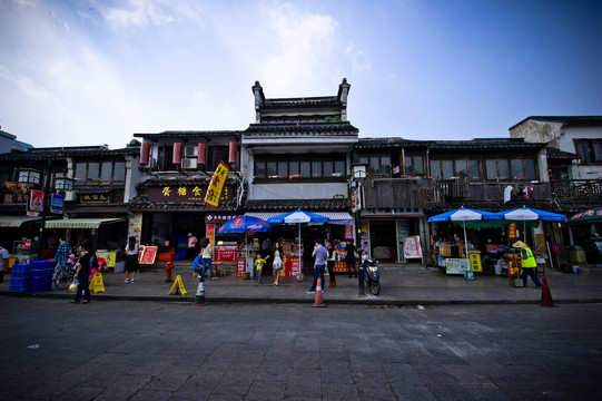 苏州古镇街景古建筑