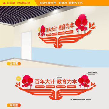 学风校风建设文化墙