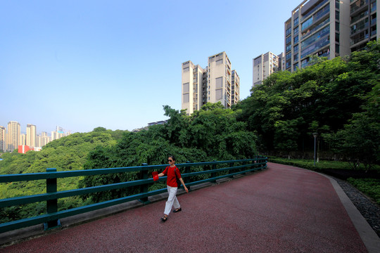 重庆虎头岩公园健身步道