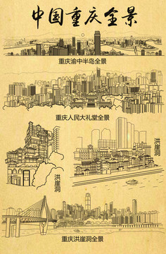 中國重慶全景