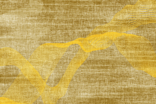 黃色金絲線簡約紋理地毯