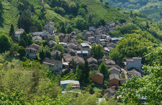 山坡上的村落